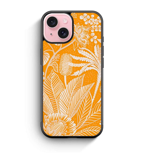 Yellow Flower Tropical iPhone 15 Case