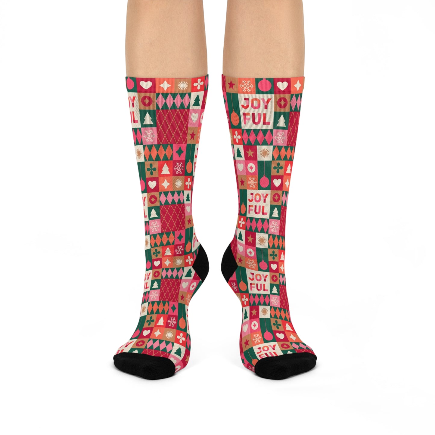 Christmas Joyful Pattern Socks