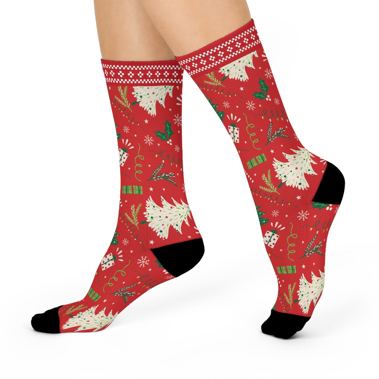Christmas tree pattern Socks