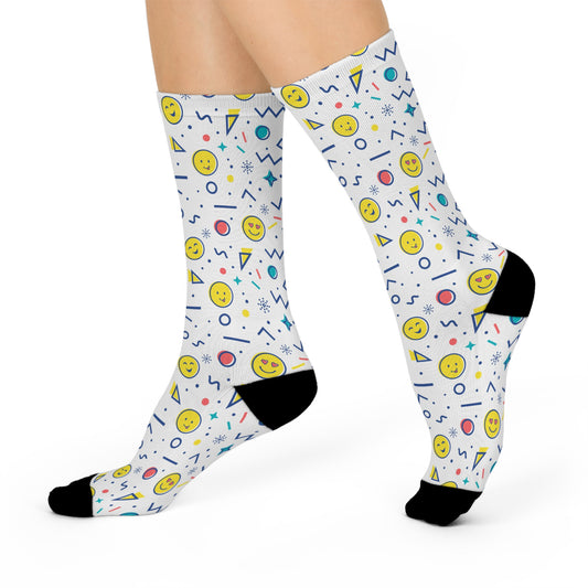 Emoticon Pattern socks