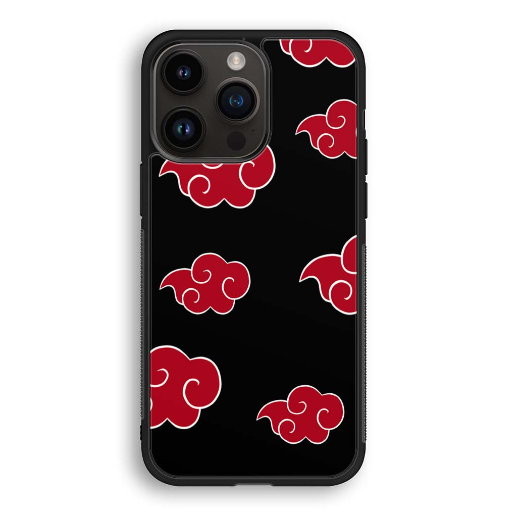 Akatsuki Pattern Red Cloud iPhone 14 | iPhone 14 Plus | iPhone 14 Pro | iPhone 14 Pro Max Case