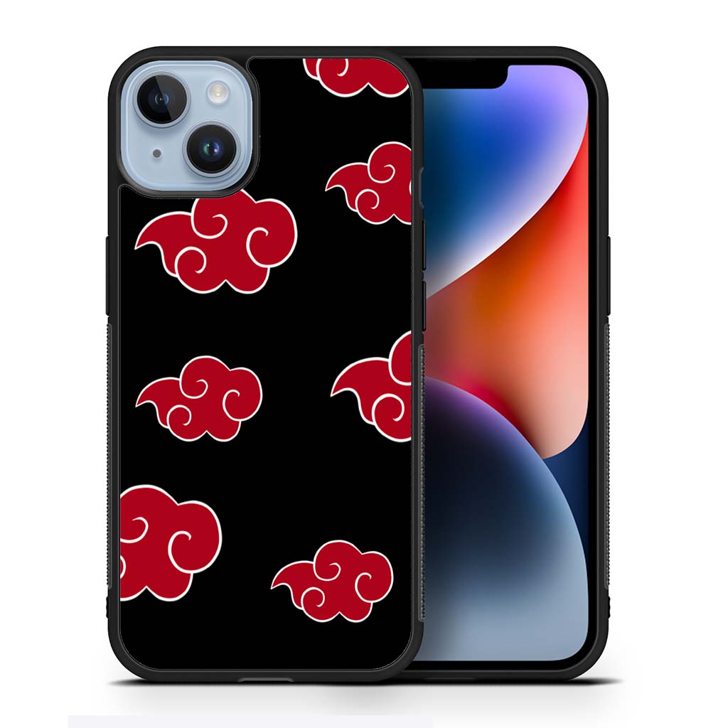 Akatsuki Pattern Red Cloud iPhone 14 | iPhone 14 Plus | iPhone 14 Pro | iPhone 14 Pro Max Case