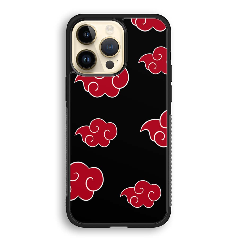 Akatsuki Pattern Red Cloud iPhone 14 | iPhone 14 Plus | iPhone 14 Pro | iPhone 14 Pro Max Case