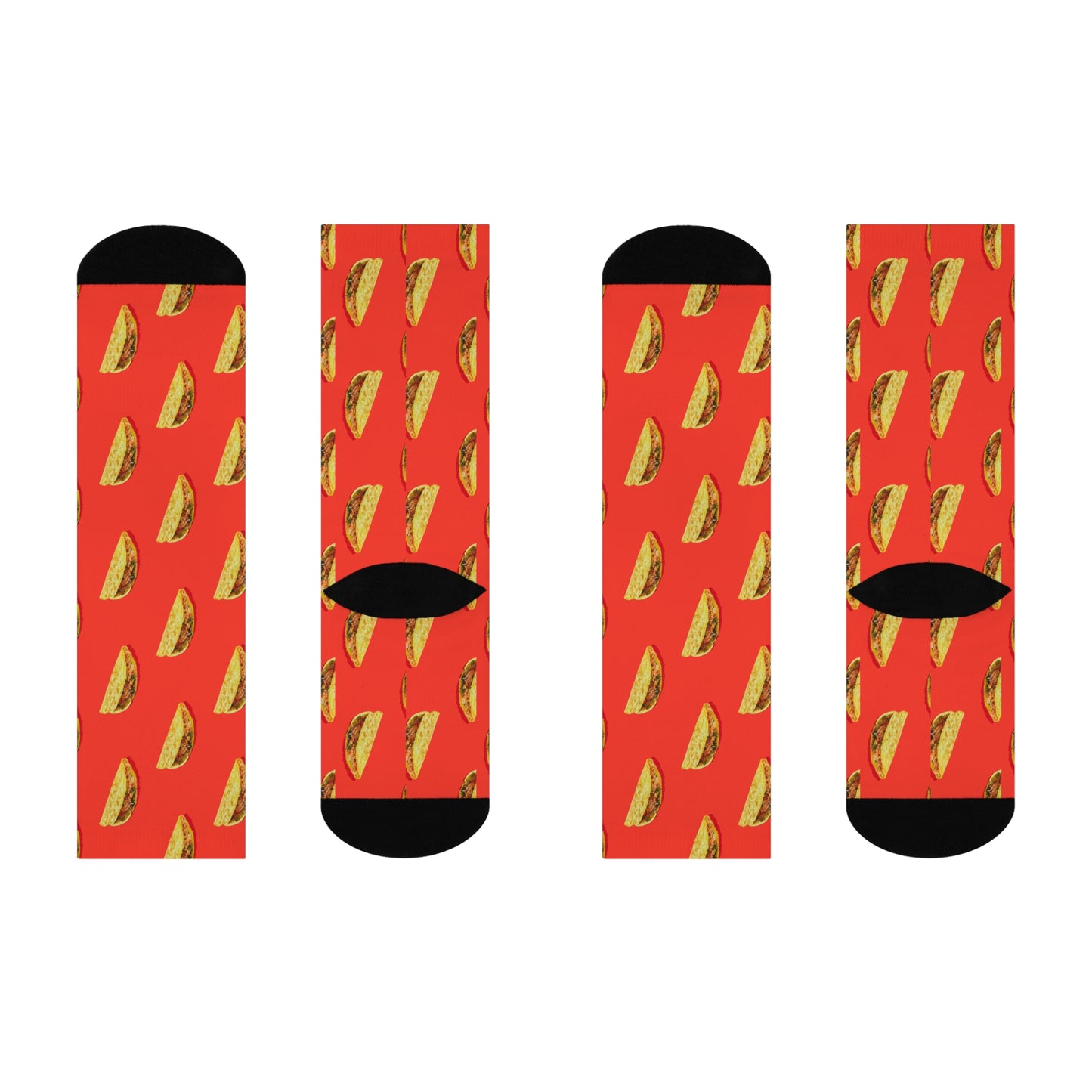 red tortilla pattern Socks
