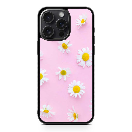 Floral Flower Daisy Pink iPhone 15 Pro Max Case