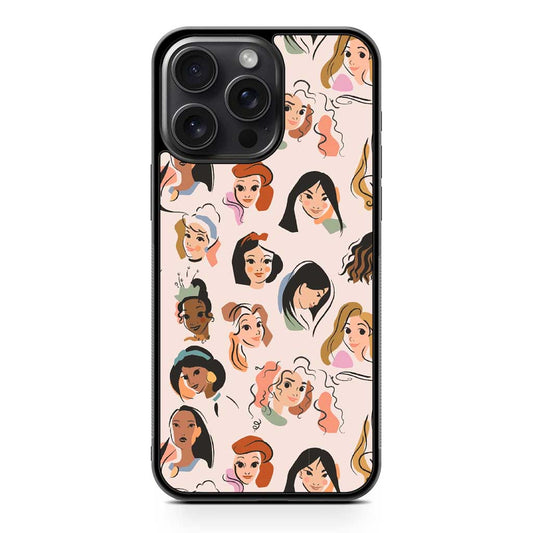 Princess Pattern iPhone 15 Pro Max Case