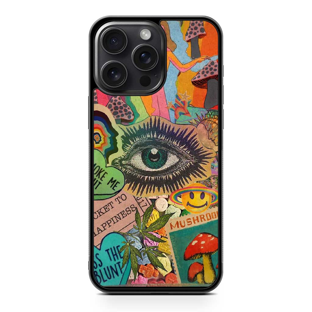 Trippy Psychedelic iPhone 15 Pro Max Case