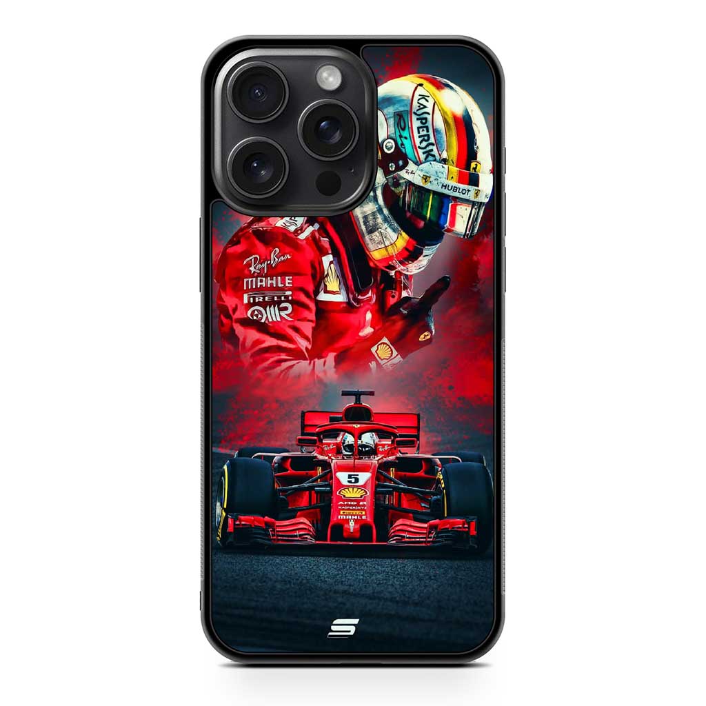 Formula 1 Sebastian Vettel iPhone 15 Pro Max Case