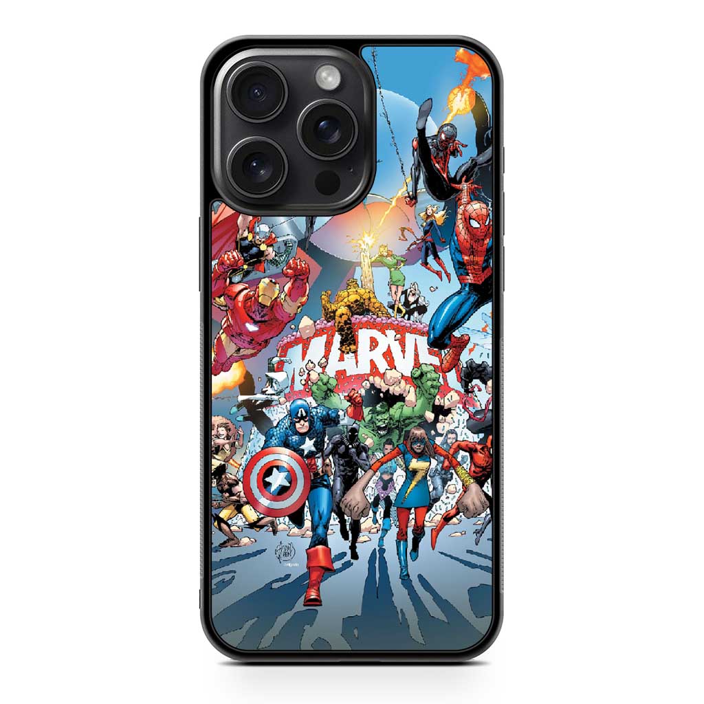 Marvel All Heroes iPhone 15 Pro Max Case