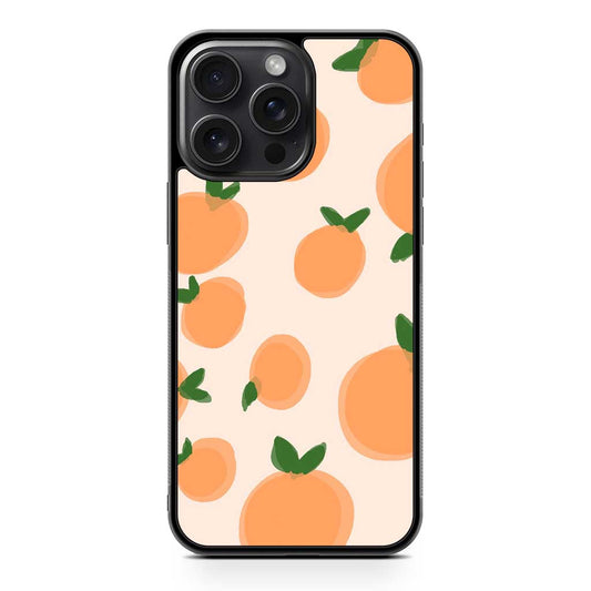 Orange Pattern iPhone 15 Pro Max Case