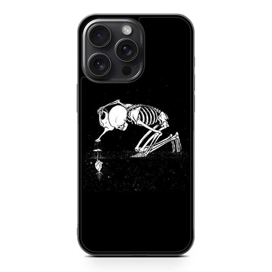 Skeleton Watering the Plant iPhone 15 Pro Max Case