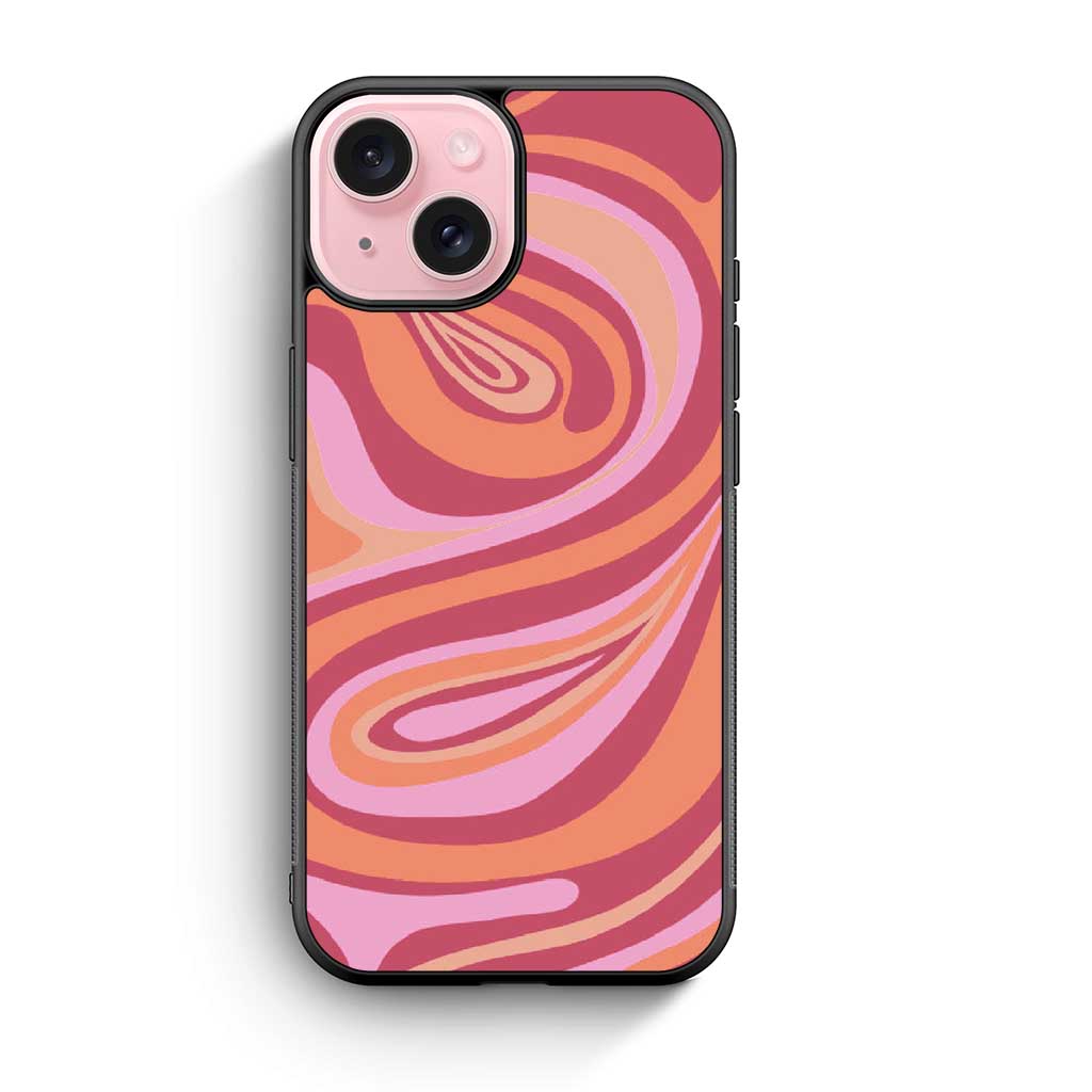 Groovy Pink iPhone 15 Case