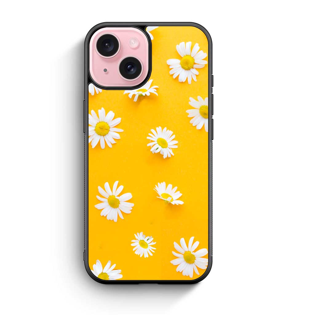 Floral Daisy Yellow iPhone 15 Case