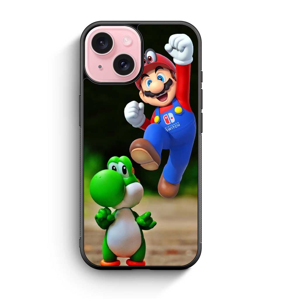 Super Mario and Yoshi iPhone 15 Case