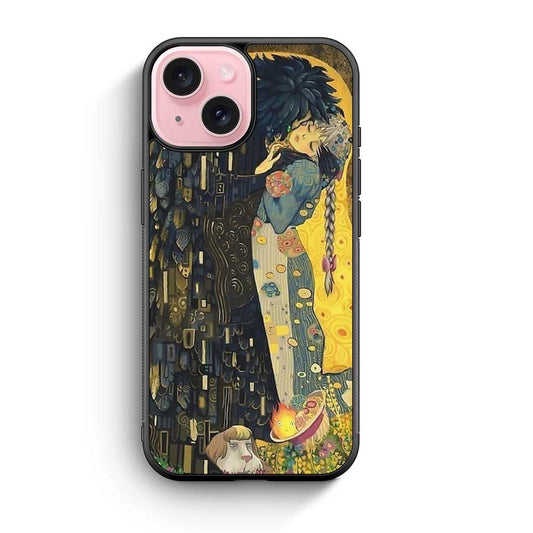 Howl's Moving Castle The Kiss iPhone 15 Case