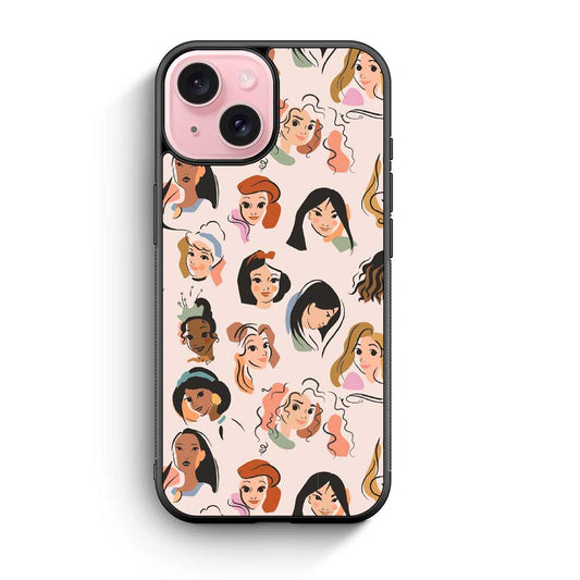 Princess Pattern iPhone 15 Case