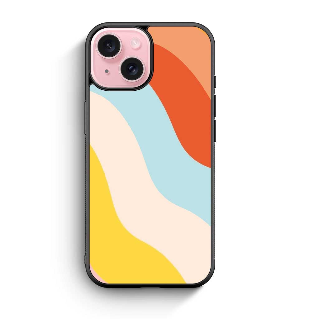 Wave Pastel iPhone 15 Case