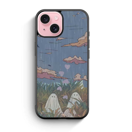 Ghost Raining iPhone 15 Case