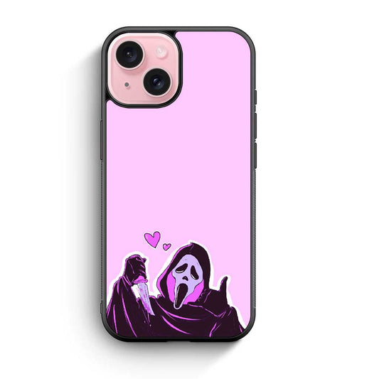 Spooky Face Cute iPhone 15 Case