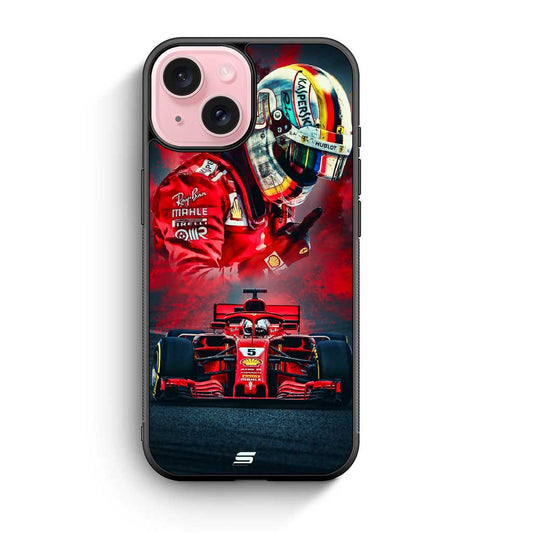 Formula 1 Sebastian Vettel iPhone 15 Case