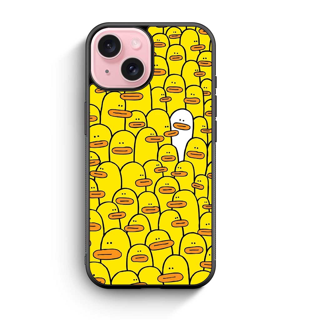 Duck Yellow White iPhone 15 Case