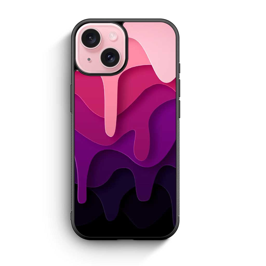 Purple Painting iPhone 15 Case
