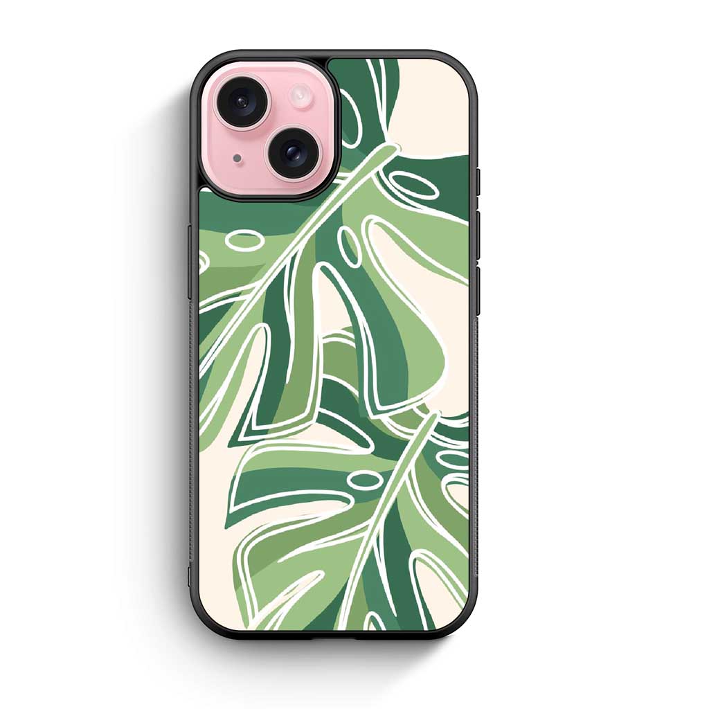 Monstera Leaf iPhone 15 Case