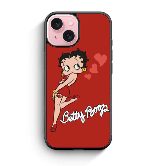Botty Boop Red iPhone 15 Case