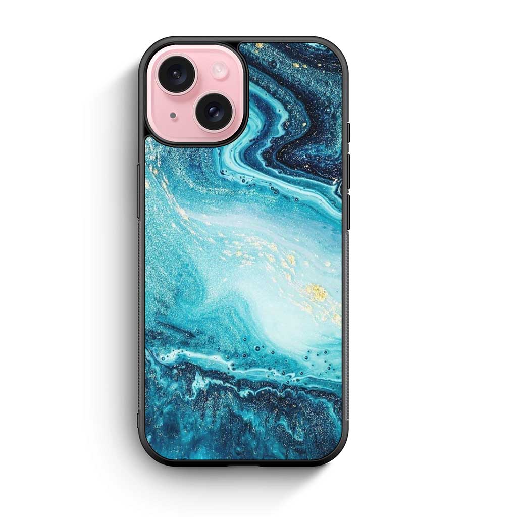 Water Marble iPhone 15 Case