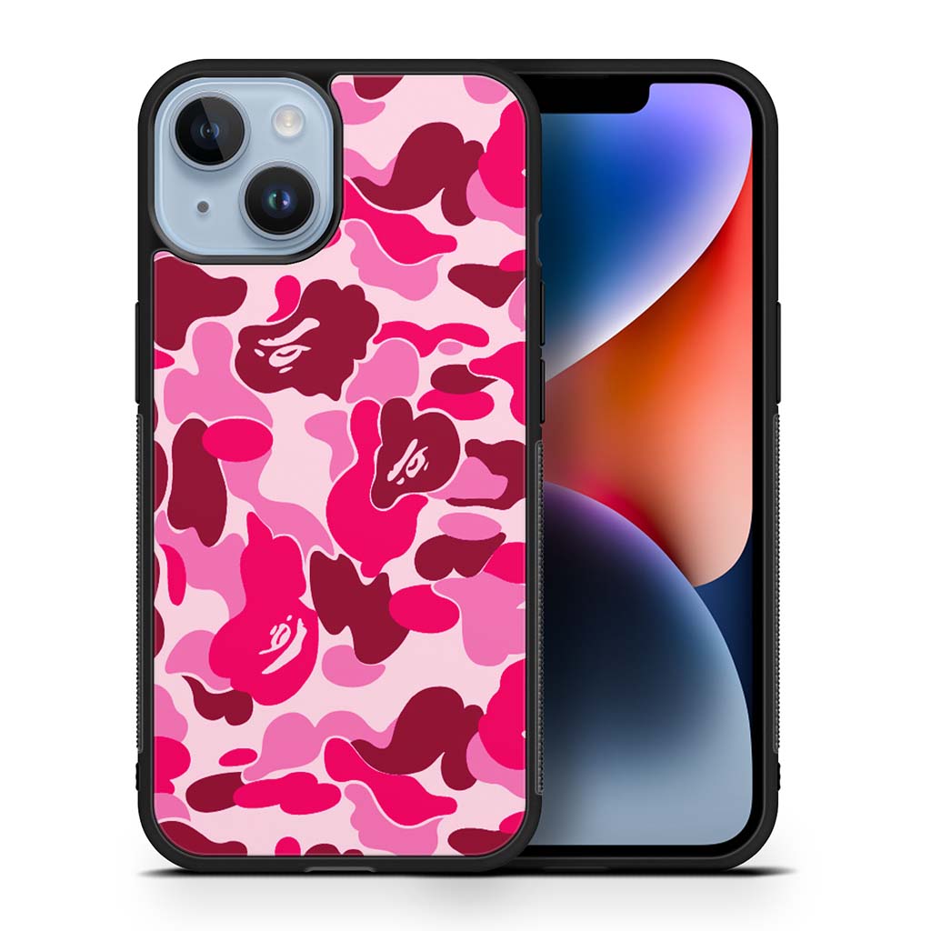 Bape Pink Camo iPhone 14 | iPhone 14 Plus | iPhone 14 Pro | iPhone 14 Pro Max Case