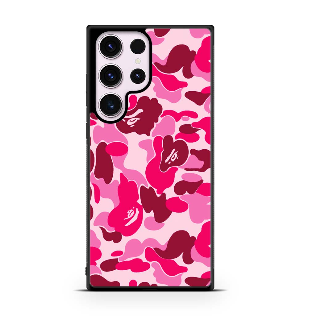 Bape Pink Camo Samsung Galaxy S23 | S23 Plus | S23 Ultra | S23 FE