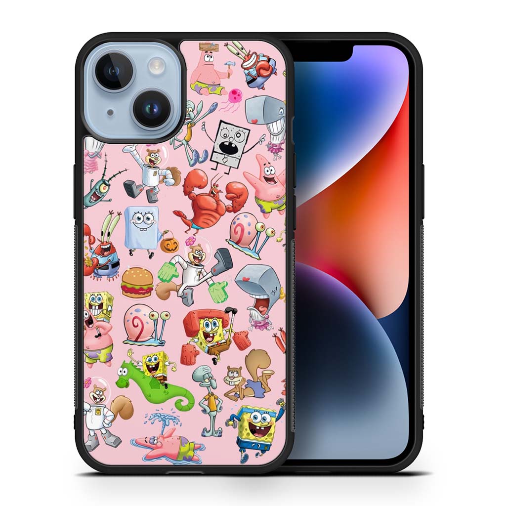 Spongebob Square Pants Collage iPhone 14 | iPhone 14 Plus | iPhone 14 Pro | iPhone 14 Pro Max Case