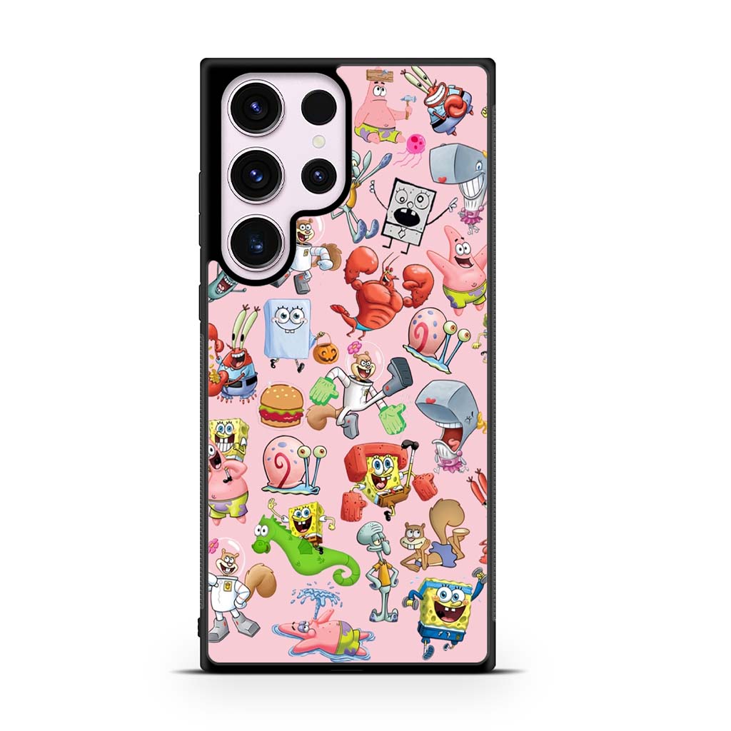 Spongebob Square Pants Collage Samsung Galaxy S23 | S23 Plus | S23 Ultra | S23 FE