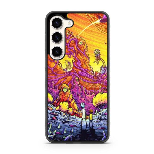 Rick and Morty Fighting Alien Samsung Galaxy S23 | S23 Plus | S23 Ultra | S23 FE