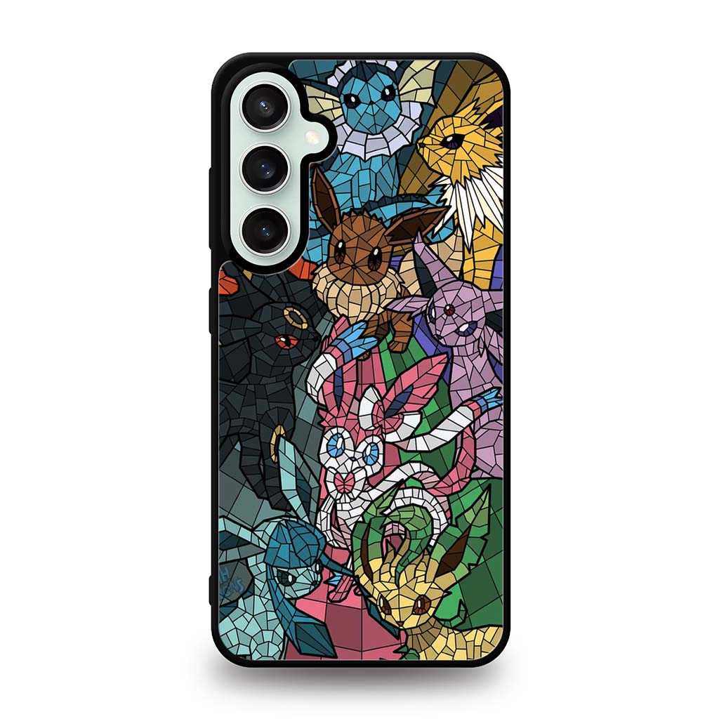 Pokemon in Glass Art Samsung Galaxy S23 | S23 Plus | S23 Ultra | S23 FE