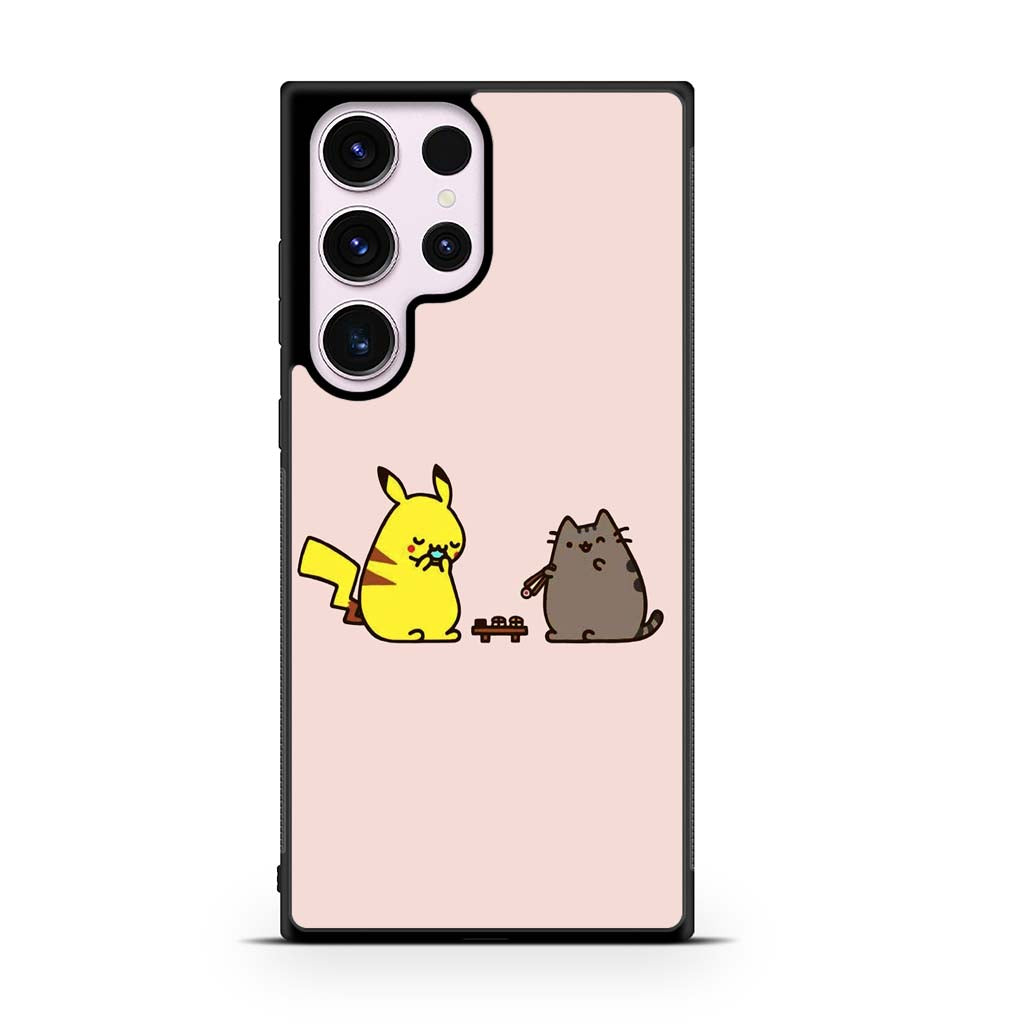 Pusheen and pikachu Samsung Galaxy S23 | S23 Plus | S23 Ultra | S23 FE