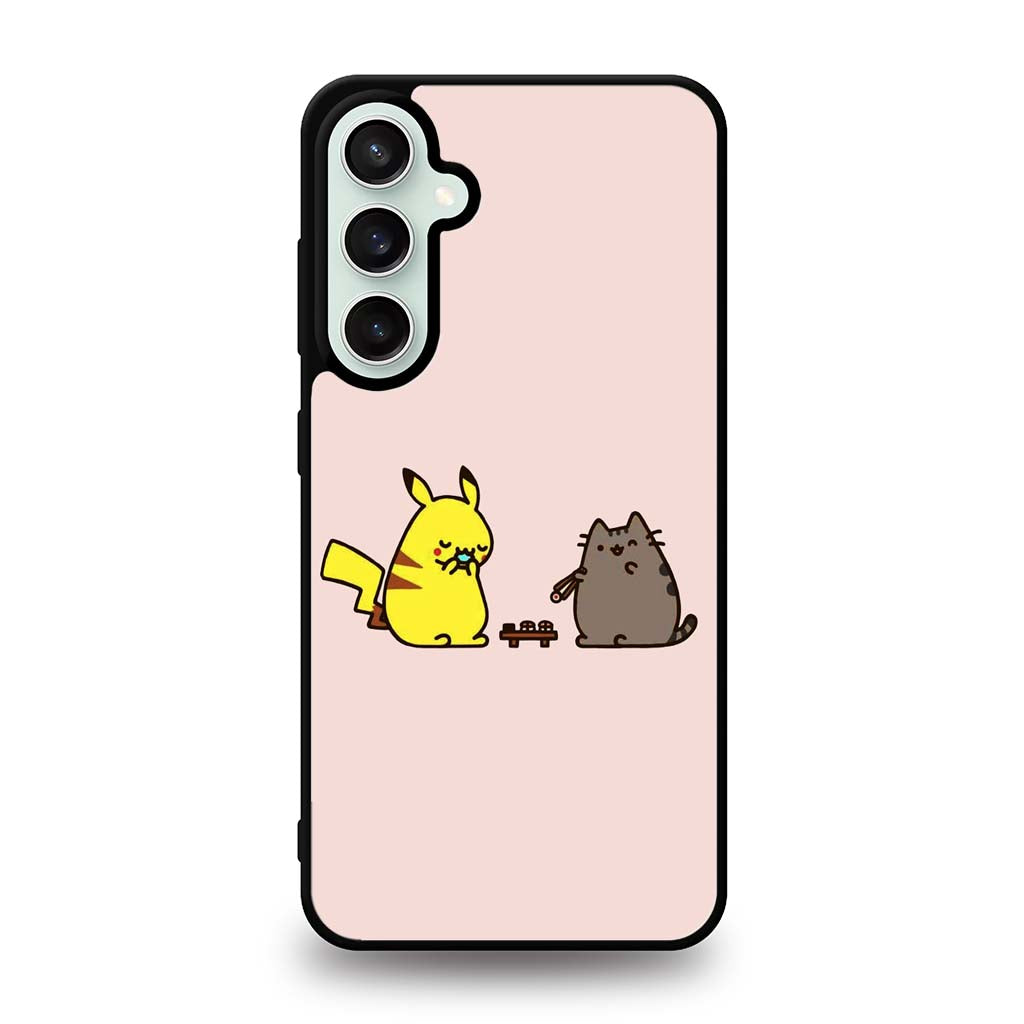 Pusheen and pikachu Samsung Galaxy S23 | S23 Plus | S23 Ultra | S23 FE