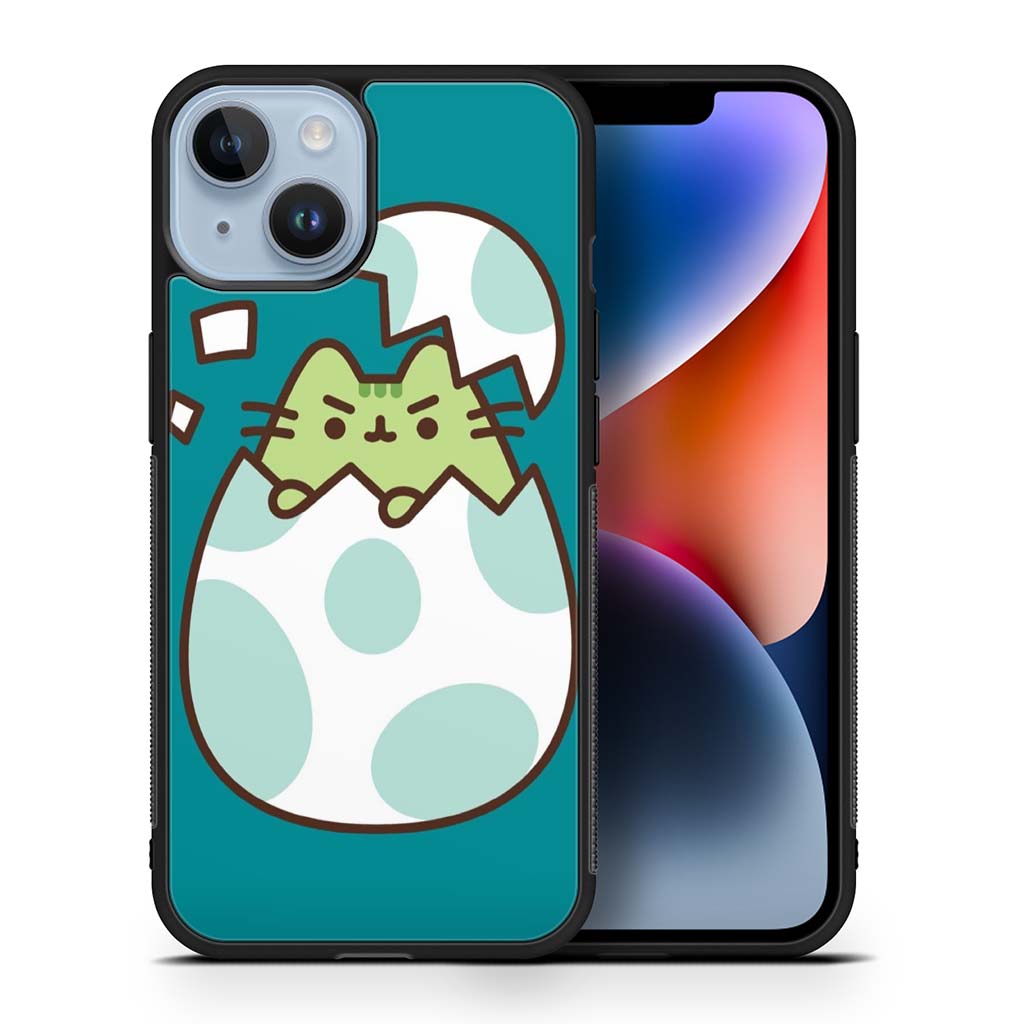 Pusheen Dino Egg iPhone 14 | iPhone 14 Plus | iPhone 14 Pro | iPhone 14 Pro Max Case
