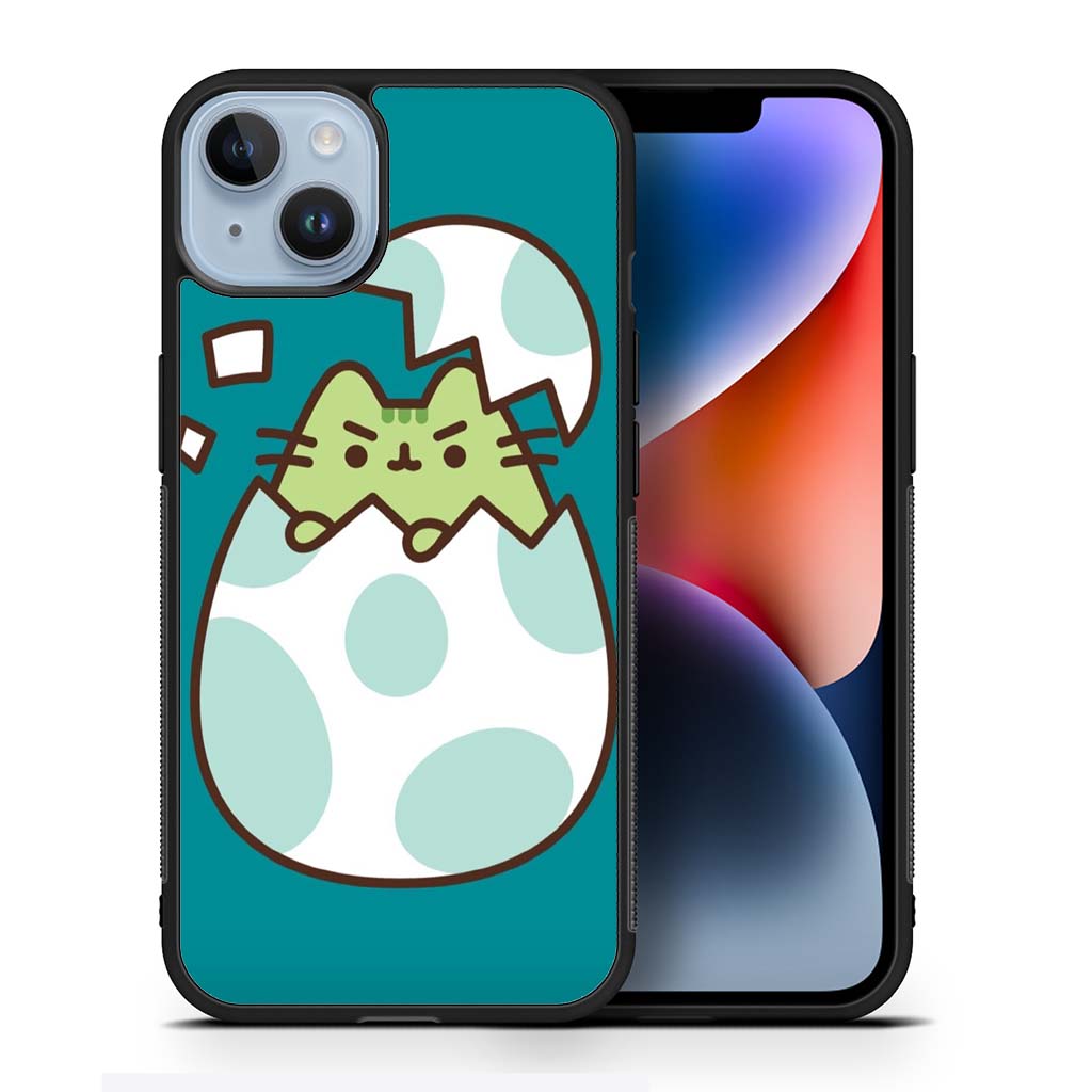 Pusheen Dino Egg iPhone 14 | iPhone 14 Plus | iPhone 14 Pro | iPhone 14 Pro Max Case