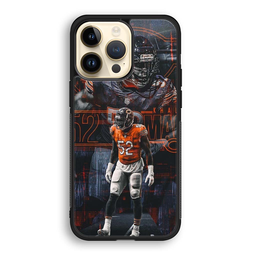 Chicago Bears Khalil Mack iPhone 14 | iPhone 14 Plus | iPhone 14 Pro | iPhone 14 Pro Max Case