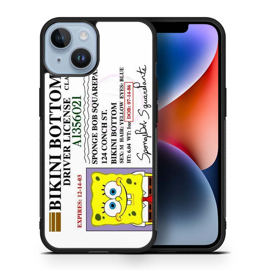 Spongebob Squarepants Driver License iPhone 14 | iPhone 14 Plus | iPhone 14 Pro | iPhone 14 Pro Max Case