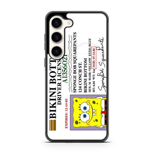 Spongebob Squarepants Driver License Samsung Galaxy S23 | S23 Plus | S23 Ultra | S23 FE