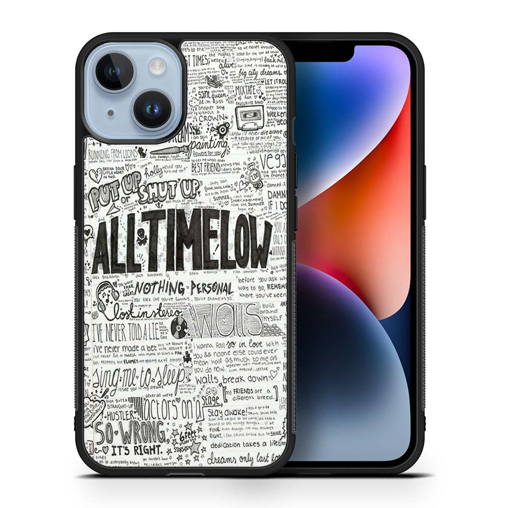 All Time Low Lyrics 1 iPhone 14 | iPhone 14 Plus | iPhone 14 Pro | iPhone 14 Pro Max Case