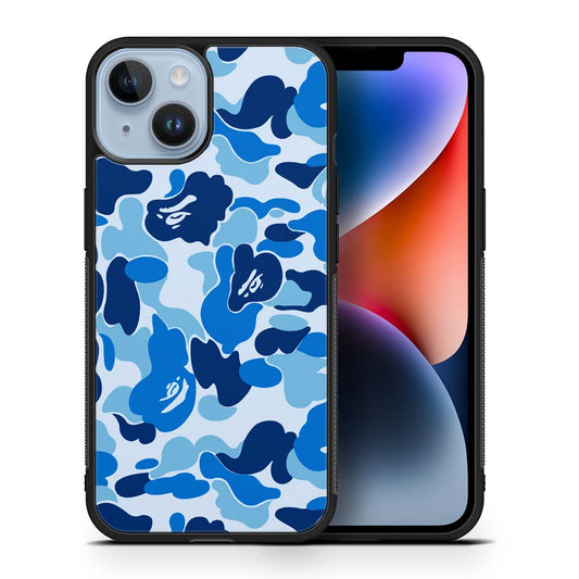 Bape Blue Camo iPhone 14 | iPhone 14 Plus | iPhone 14 Pro | iPhone 14 Pro Max Case