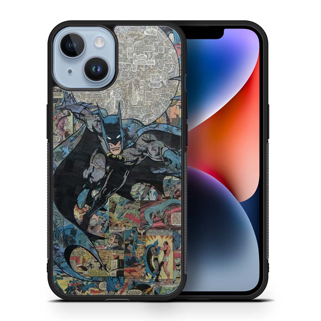 Batman Comic Pattern iPhone 14 | iPhone 14 Plus | iPhone 14 Pro | iPhone 14 Pro Max Case