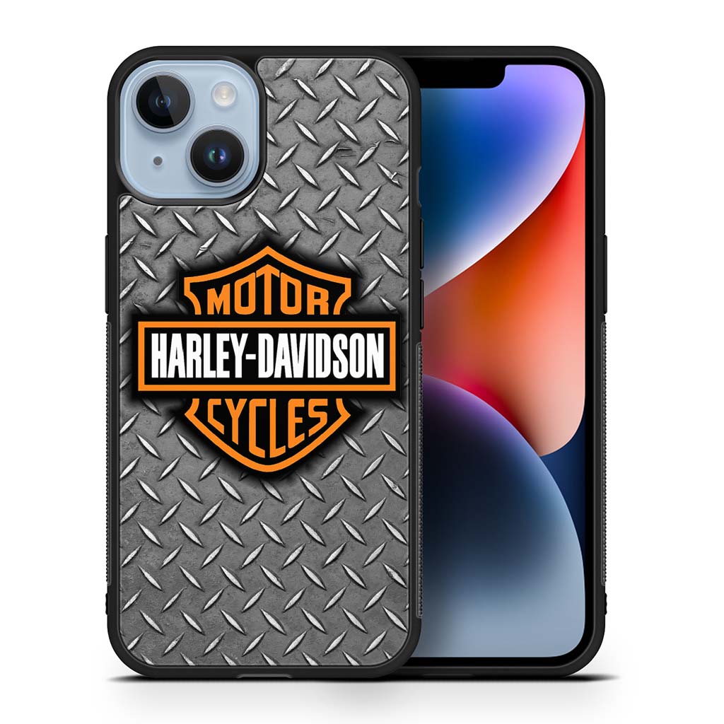 Harley davidson steel pattern iPhone 14 | iPhone 14 Plus | iPhone 14 Pro | iPhone 14 Pro Max Case