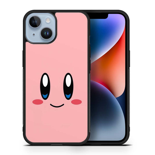 Kirby Cute Face iPhone 14 | iPhone 14 Plus | iPhone 14 Pro | iPhone 14 Pro Max Case