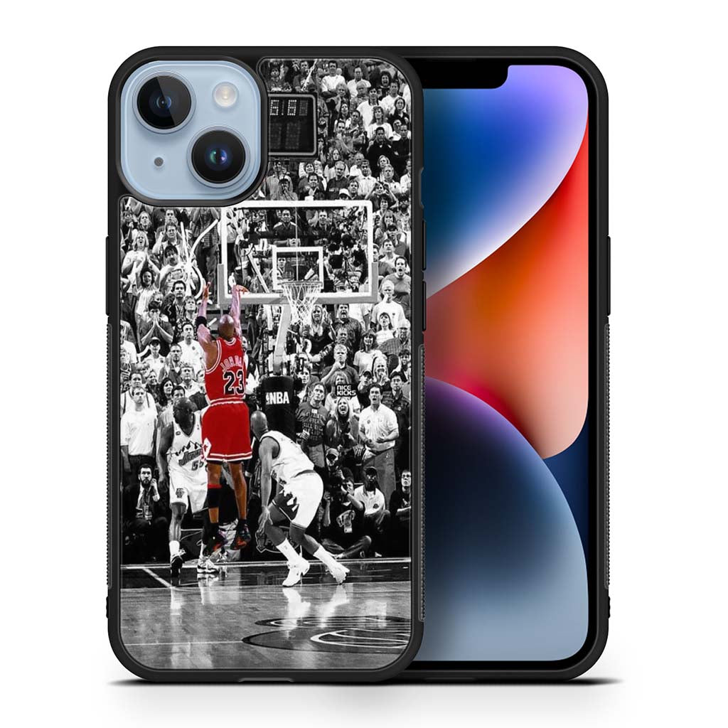 Michael Jordan Last Shot iPhone 14 | iPhone 14 Plus | iPhone 14 Pro | iPhone 14 Pro Max Case